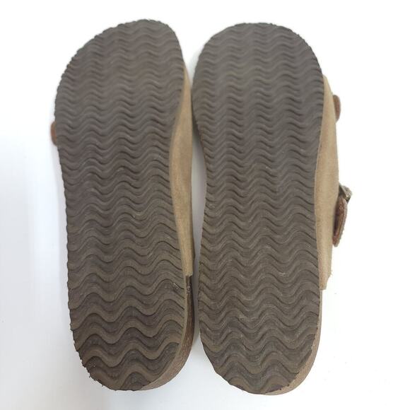 Eastland Mens Sandals Size 12 D Leather Cambridge Buckle Cork Tan Slide​​ - Picture 12 of 12